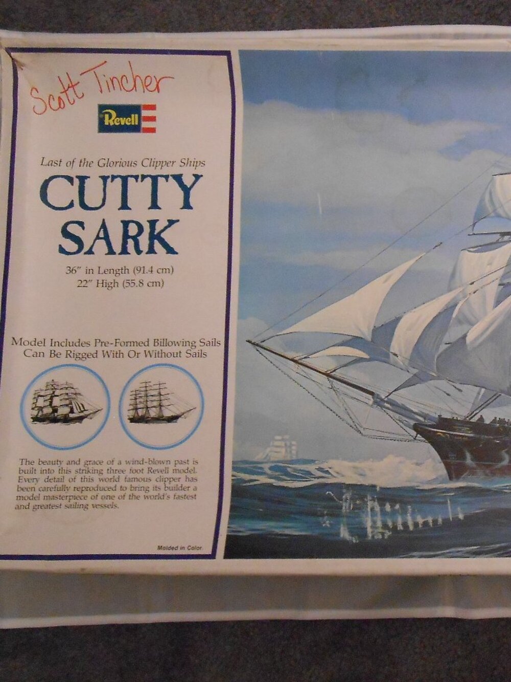 Vintage Cutty Sark Model Ship Kit, Sealed, Unopened, Model Kits/Crafting